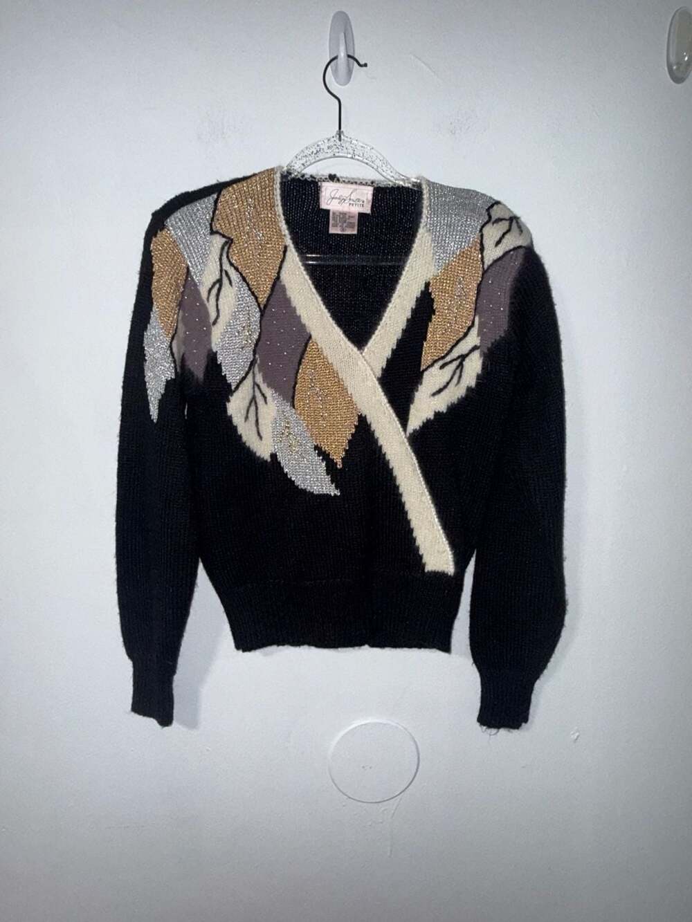Jaclyn Smith Sweater Size S Petite Vintage Crossover